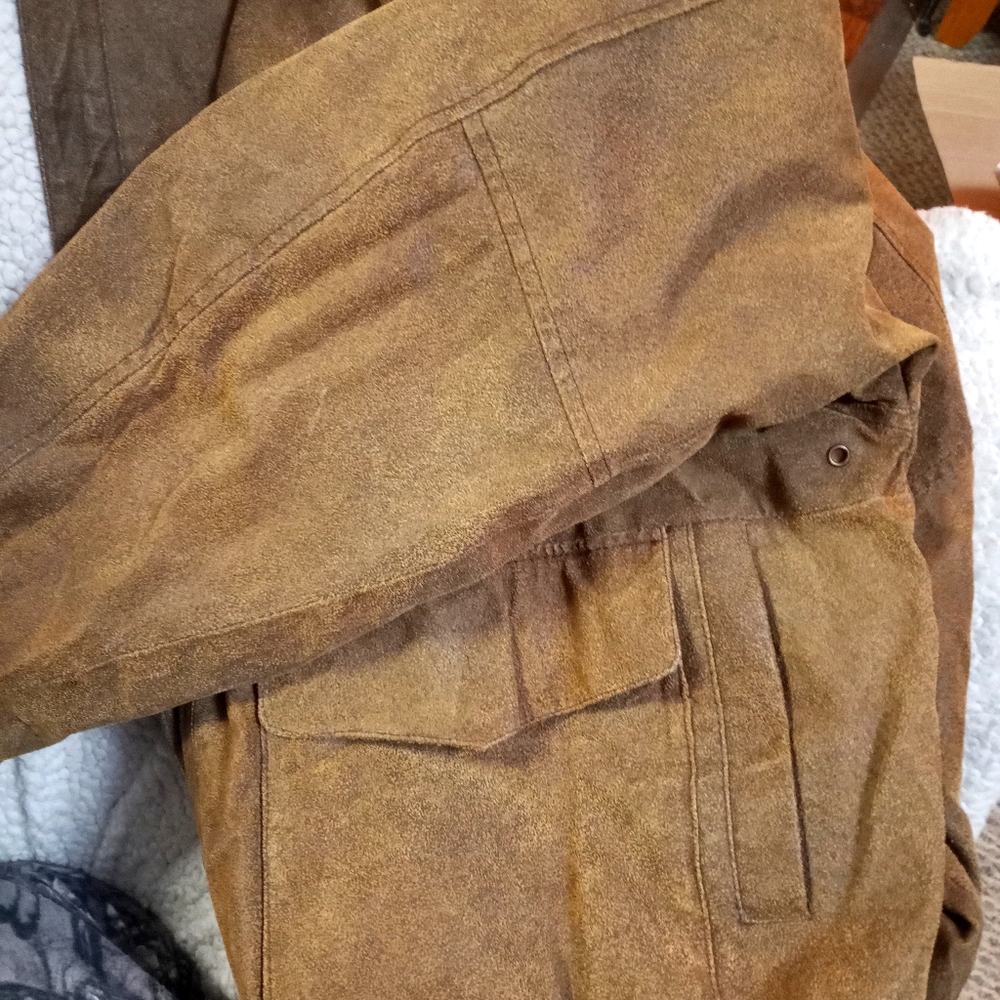 Leather coat
